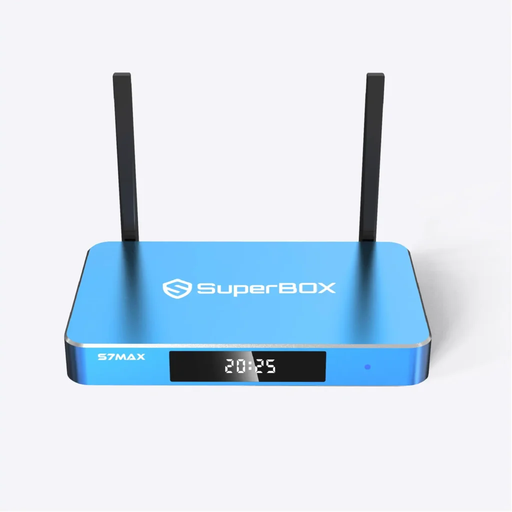 SuperBox S7 Max 6K TV box with 64GB storage and WiFi 6